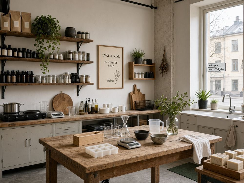 About the Soap-making craft workshop studio at Reapers Dimer Atelier