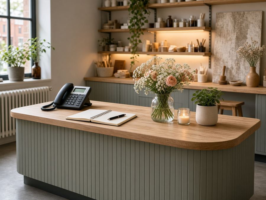 Contact desk at Reapers Dimer Atelier in Malmö
